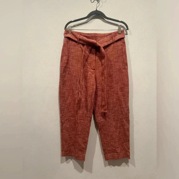 Wilfred Pants - WILFRED Jallade Ankle Trousers in Pink/Maroon Tweed / Size 12 /